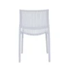 Sedia da giardino in plastica 42x41x80,5 cm grigio