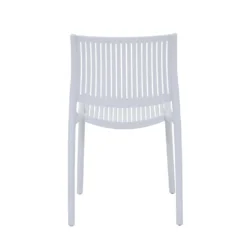 Sedia da giardino in plastica 42x41x80,5 cm grigio