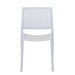 Sedia da giardino in plastica 42x41x80,5 cm grigio