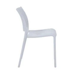 Sedia da giardino in plastica 42x41x80,5 cm grigio