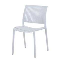 Sedia da giardino in plastica 42x41x80,5 cm grigio