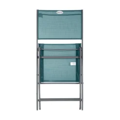 Sedia da giardino pieghevole Modula azzurra