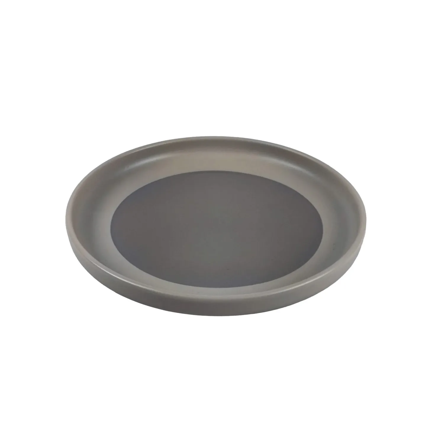 Servizio 18 piatti bicolore ceramica stoneware