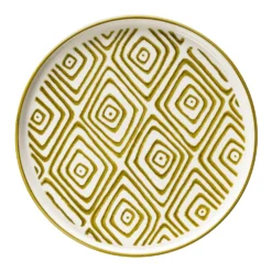 Servizio 14 piatti in ceramica design botanico