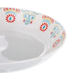 Servizio 18 piatti porcellana bianca maiolica Taormina