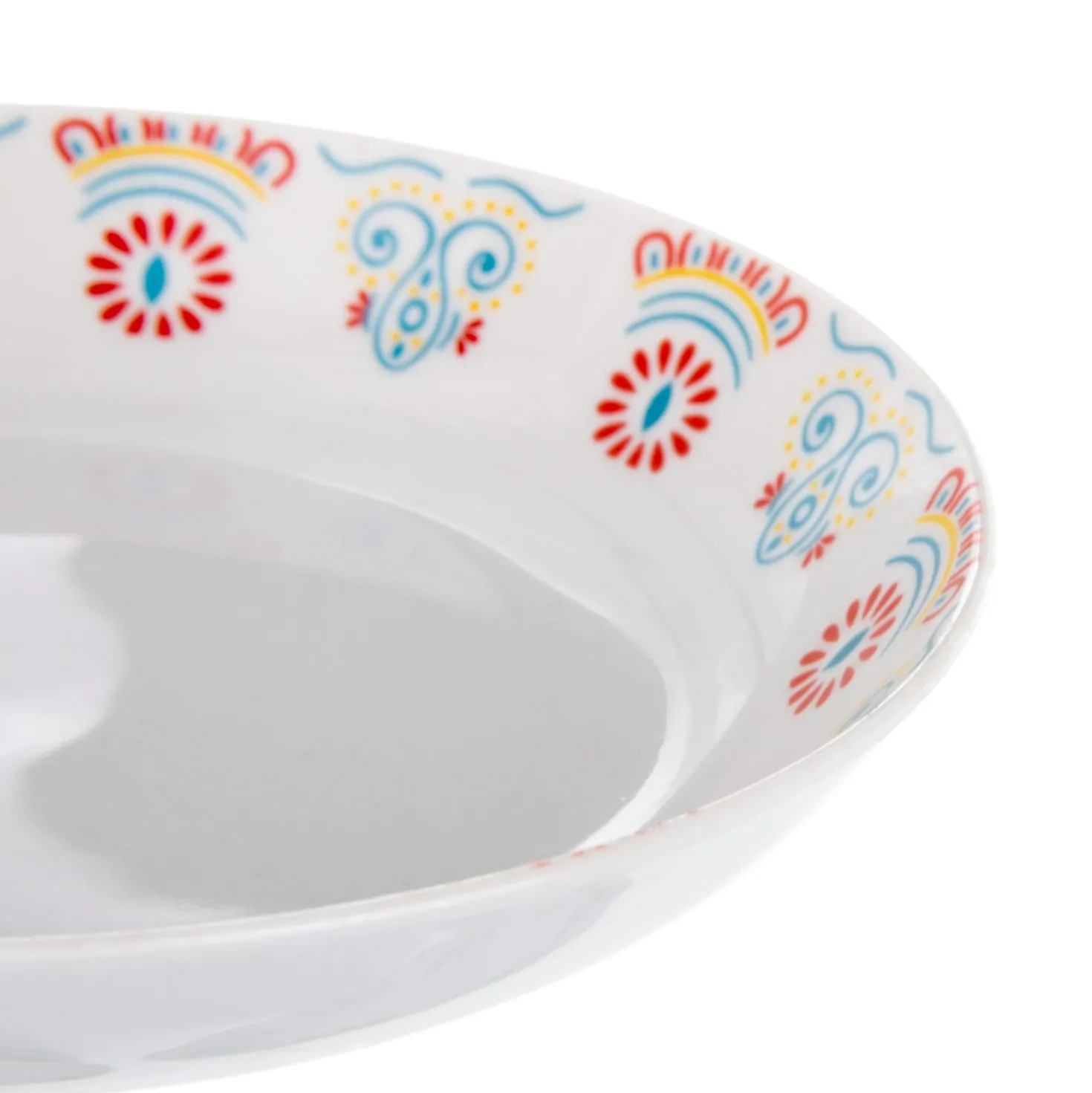 Servizio 18 piatti porcellana bianca maiolica Taormina