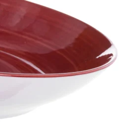 Servizio 18 piatti porcellana Mistral rosso