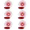 Servizio 12 piatti porcellana Virella rosso