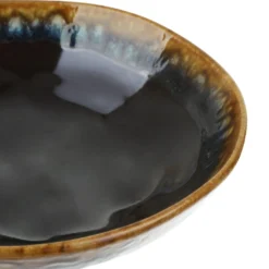 Servizio 18 piatti terracotta nero oro Olympus