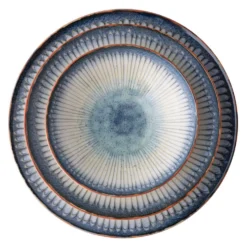 Servizi 24 piatti porcellana decoro blu azzurro