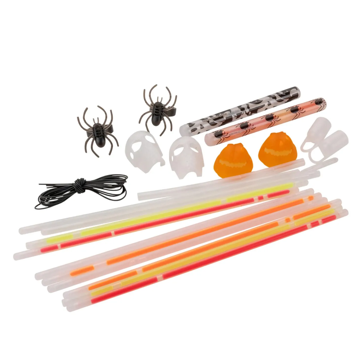 Set 10 accessori fluo party Halloween