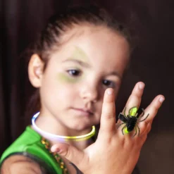 Set 10 accessori fluo party Halloween
