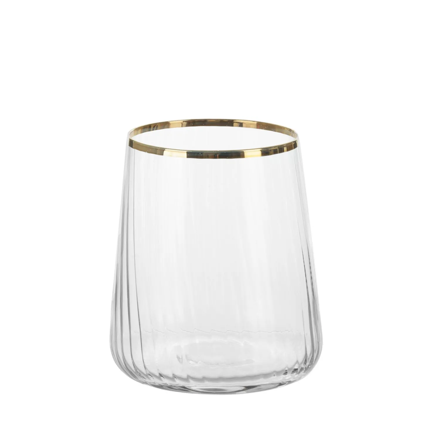 Set 6 bicchieri acqua 420 ml bordo oro Luster