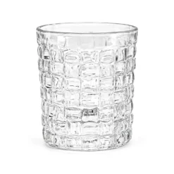Set 6 bicchieri acqua 260 ml vetro lavorato