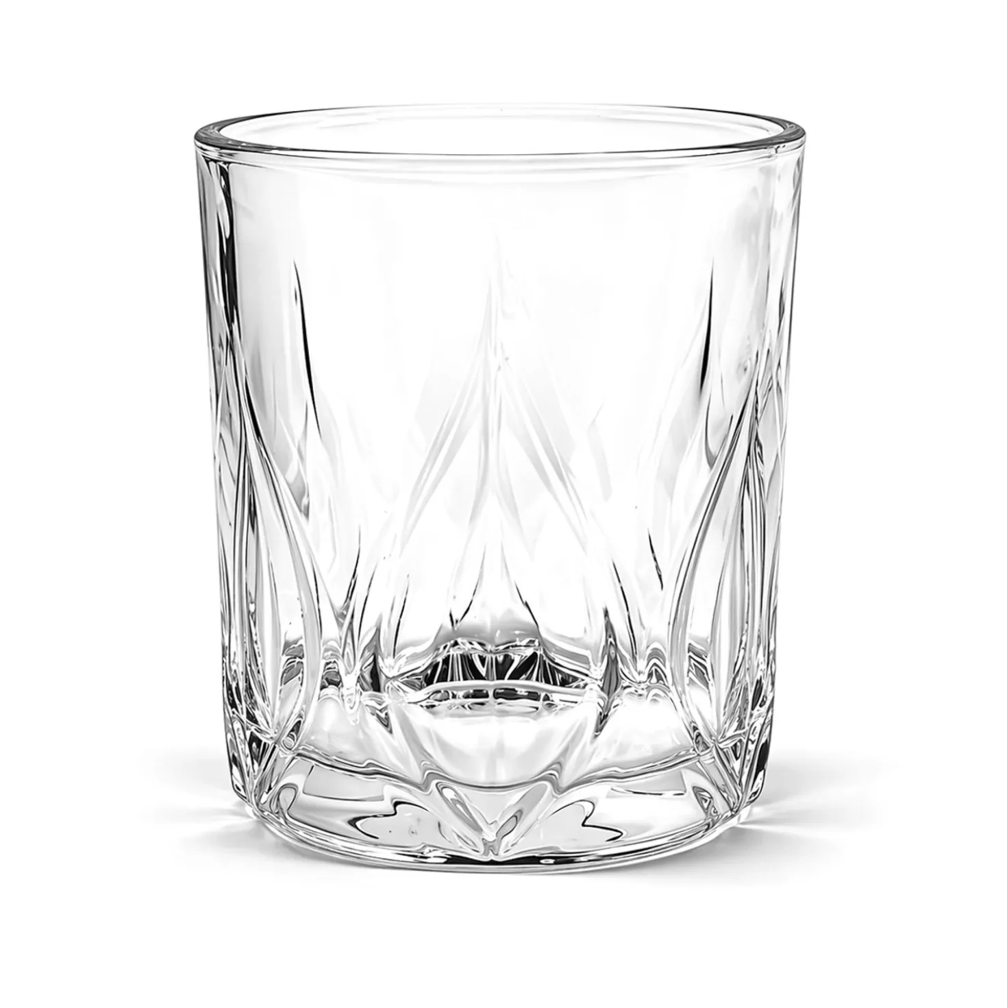 Set 6 bicchieri acqua 310 ml vetro lavorato