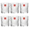 Set bicchieri acqua RCR, in vetro da 6 pezzi