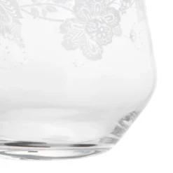 Set 4 bicchieri acqua Romance con decoro