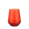 Set 2 bicchieri acqua rossi in vetro Allegra