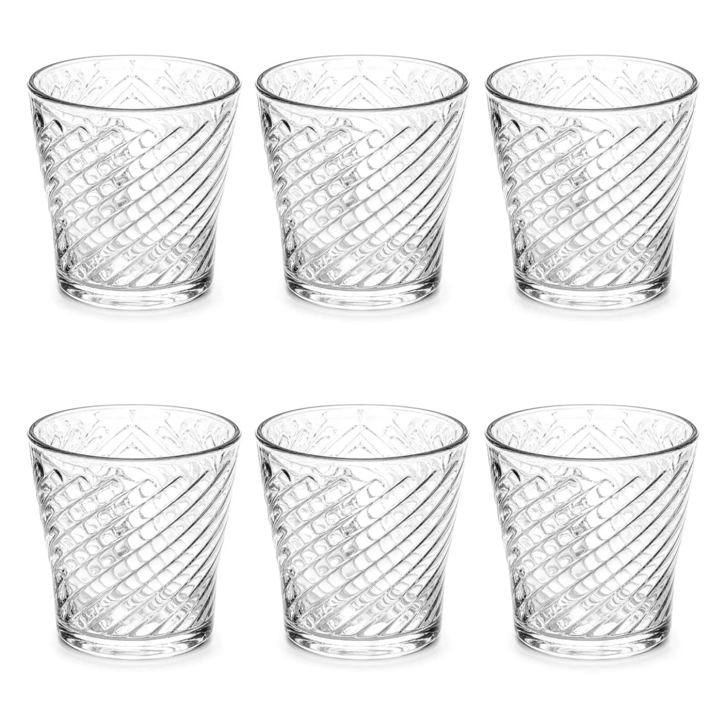 Set 6 bicchieri acqua vetro 290 ml Atelier