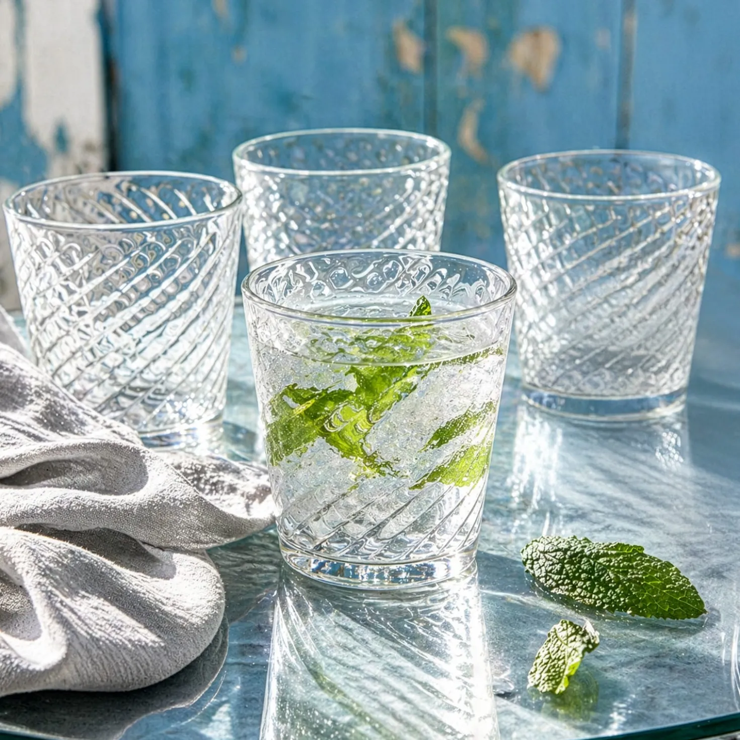Set 6 bicchieri acqua vetro 290 ml Atelier