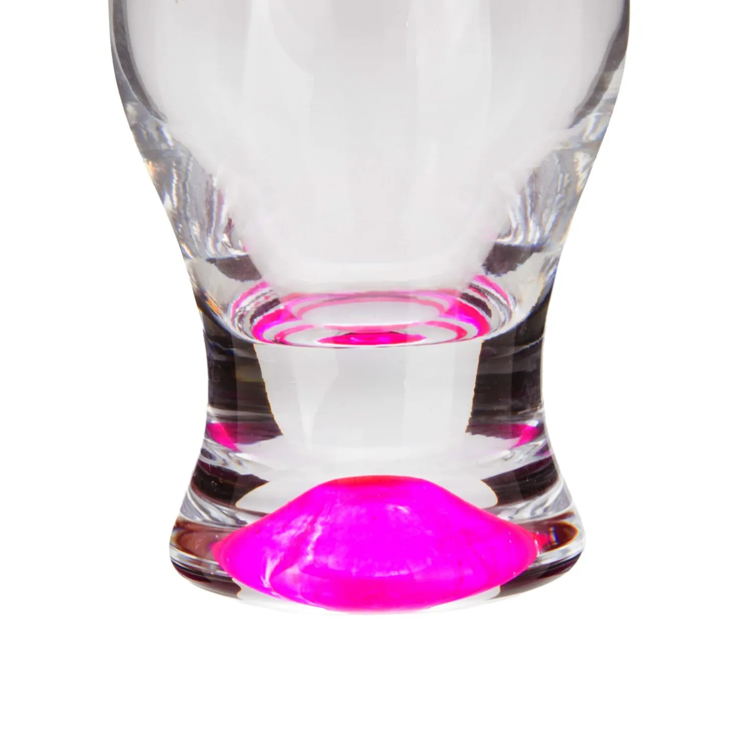 Set 6 bicchierini liquore vetro colorati stand ad anello
