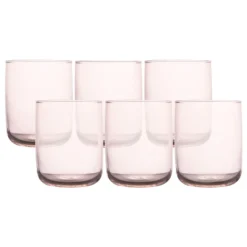 Set 6 bicchieri rosa 280 ml