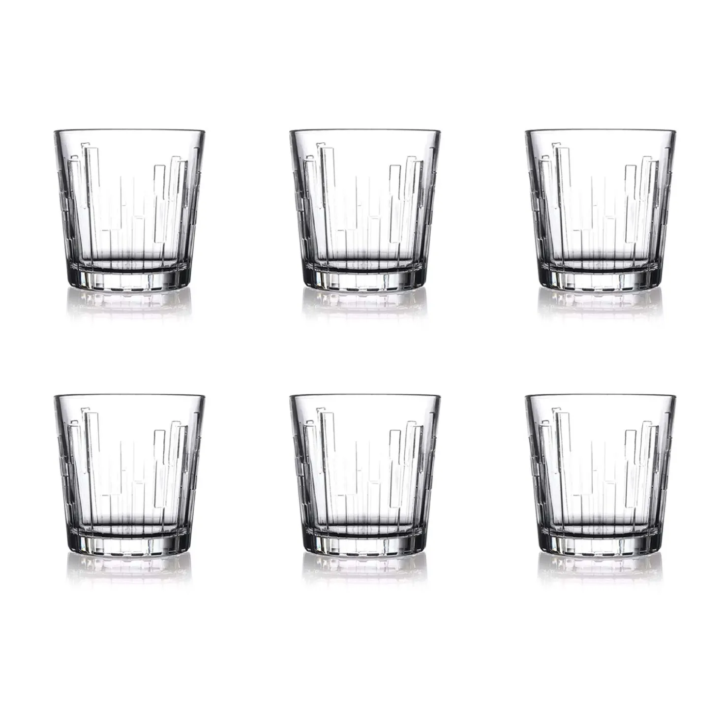 Set 6 bicchieri vetro 300 ml Pb