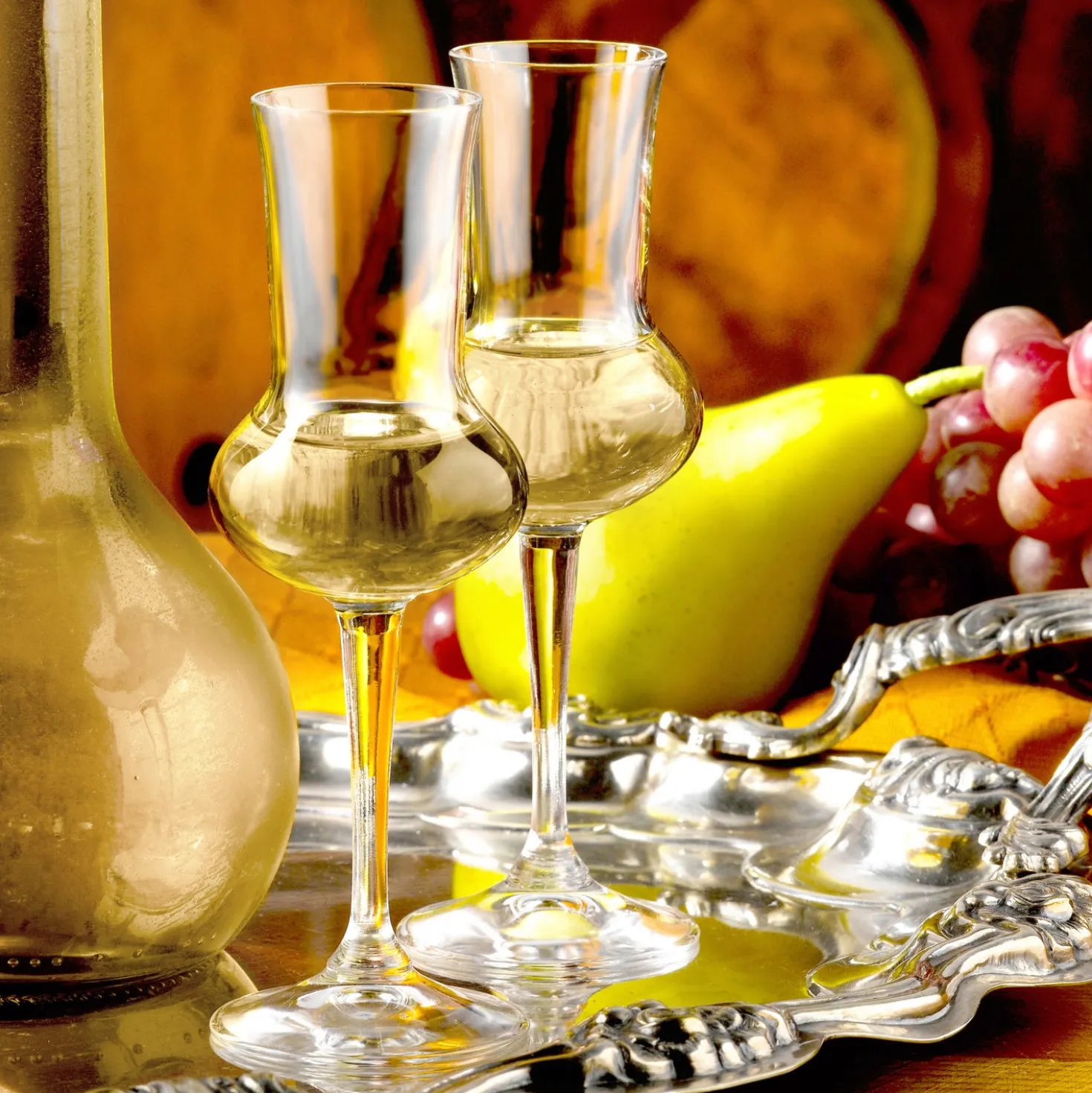 Set 6 calici Grappa Io vino in vetro cristallo