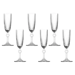 Set 6 calici spumante 150 ml vetro