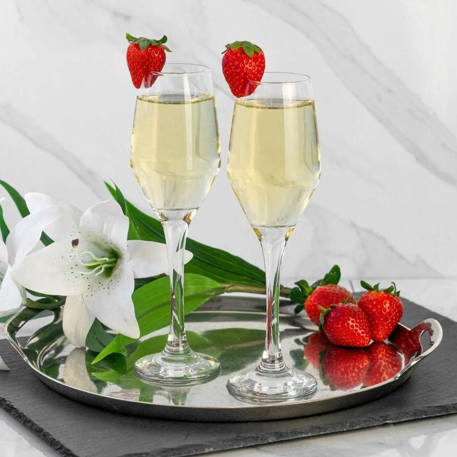 Set 6 calici spumante vetro 230 ml