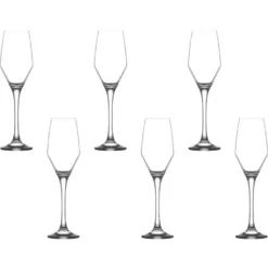 Set 6 calici spumante vetro 230 ml