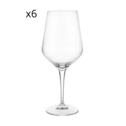 Set 6 calici Universale Io Vino in vetro cristallo