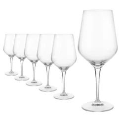Set 6 calici Universale Io Vino in vetro cristallo