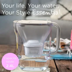 Set caraffa filtrante Brita Style Essential beige con filtro