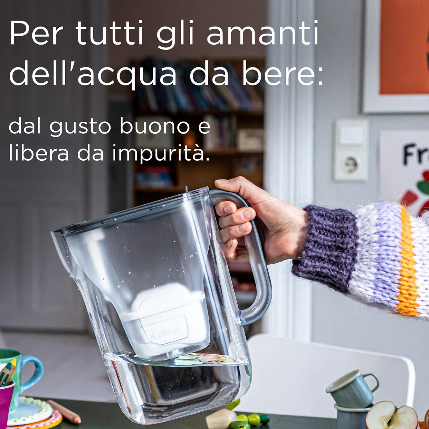 Set caraffa filtrante Brita Style Essential blu con filtro
