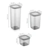 Set 24 contenitori in plastica 3 formati