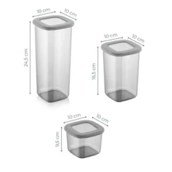 Set 24 contenitori in plastica 3 formati