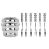 Set 6 forchettine con contenitore argentato Spiky Party