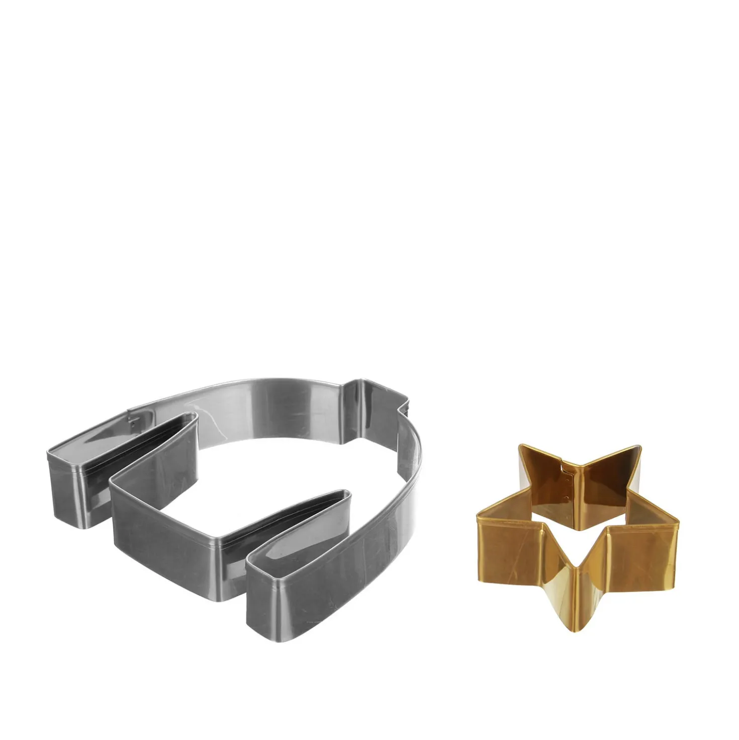 Set 2 formine tagliabiscotti Natale stella e maglione