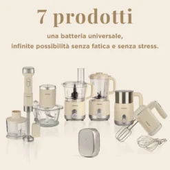 Set frullatore a immersione 3 in 1 senza fili Liberty senza batteria