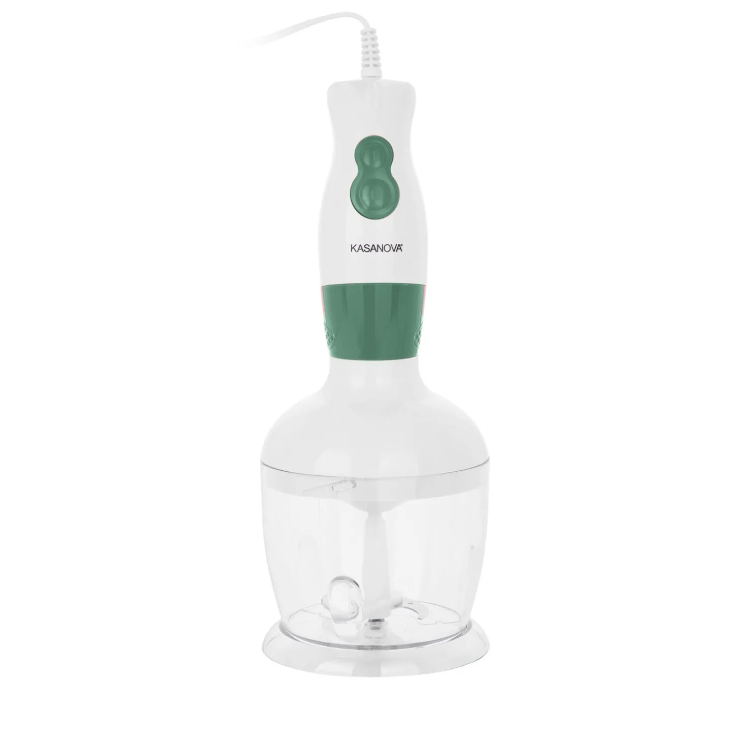Set frullatore a immersione 3 in 1 verde con stand