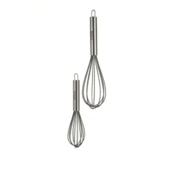 Set 2 fruste in silicone con manico in acciaio