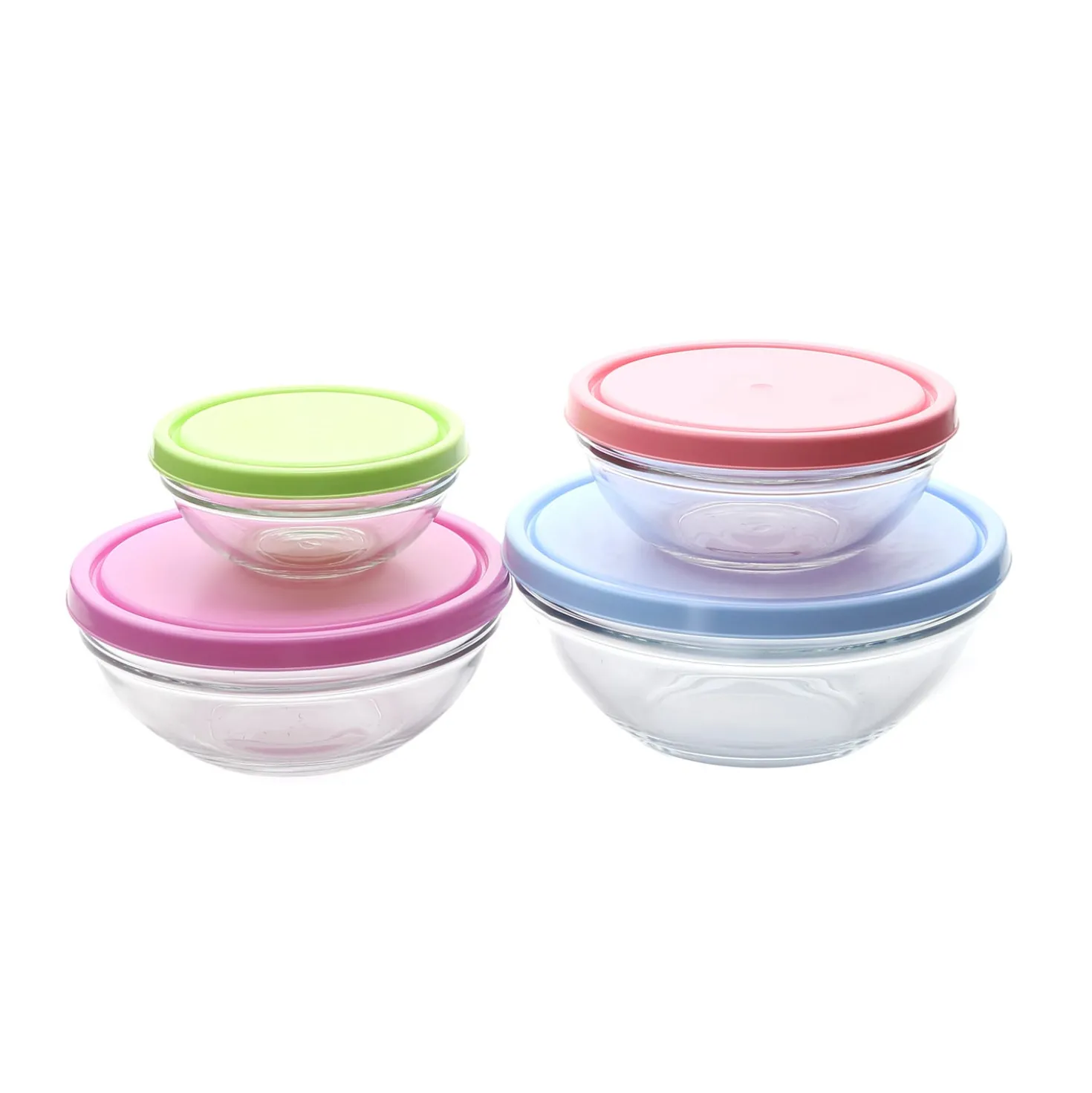 Set insalatiere Pasabahce con coperchio, 4 pezzi