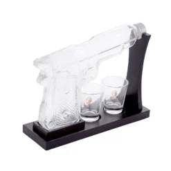Set liquore bottiglia pistola con bicchierini shot