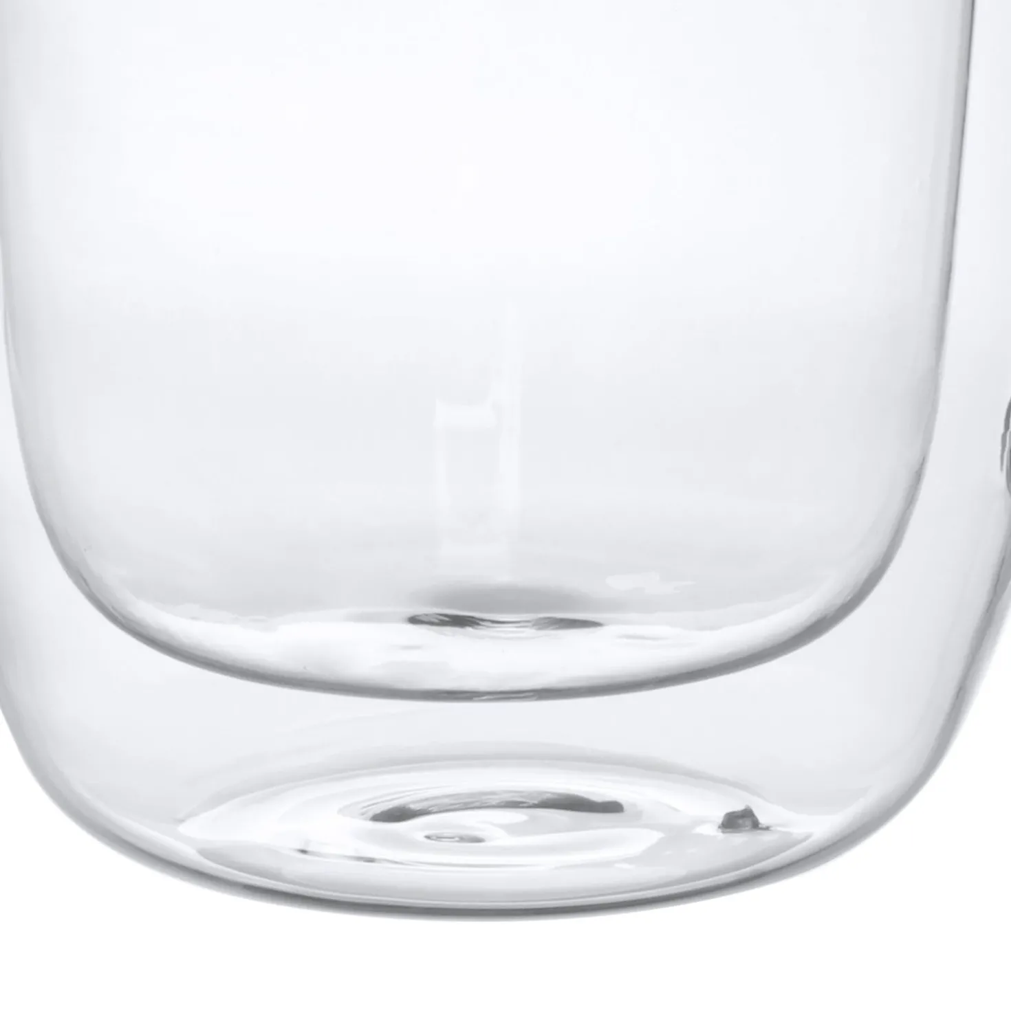Set 2 mug da 280 ml, in vetro borosilicato da 12x8,5x11,5 cm