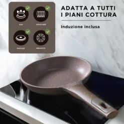 Set 2 padelle 22 e 26 cm antiaderente 0 grassi
