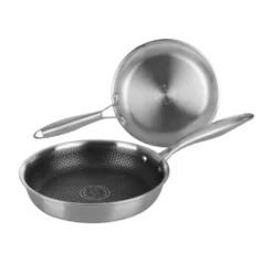 Set 2 padelle 22 e 26 cm a 3 strati Tri - ply