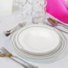 Set piatti Classy in new bone china, da 18 pezzi