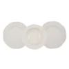 Set 24 piatti Fly crema