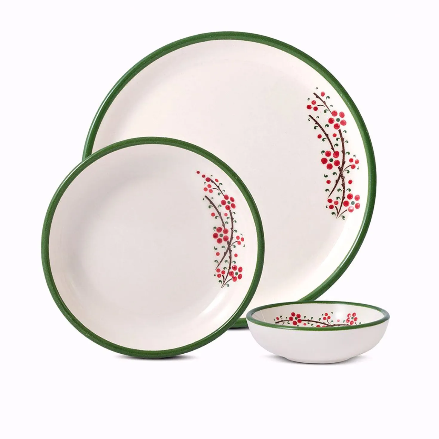 Set 10 piatti Rosella verdi